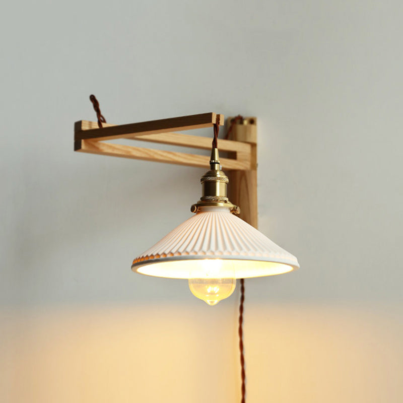 Moderne houten muur SCONCE SLAAPKAMER STUDIEKAMER Verlichtingsbar Indoor Licht