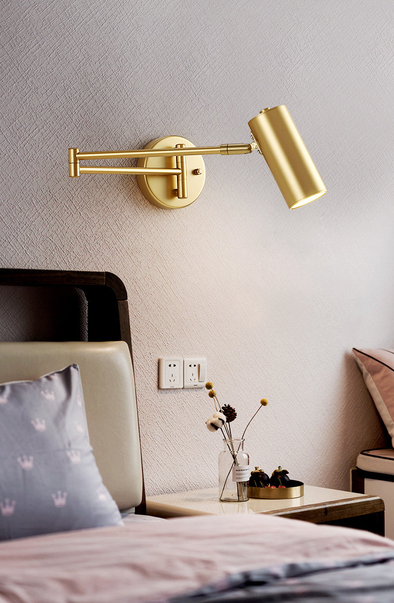 Lámpara de matriz de brazo ajustable lámpara de metal de estilo moderno lámpara montada en la pared