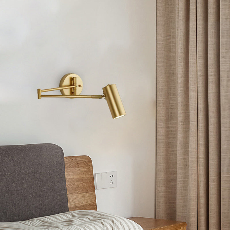 Adjustable Arm Sconce Light Fixture Modern-Style Metal Wall Mounted Light Fixture