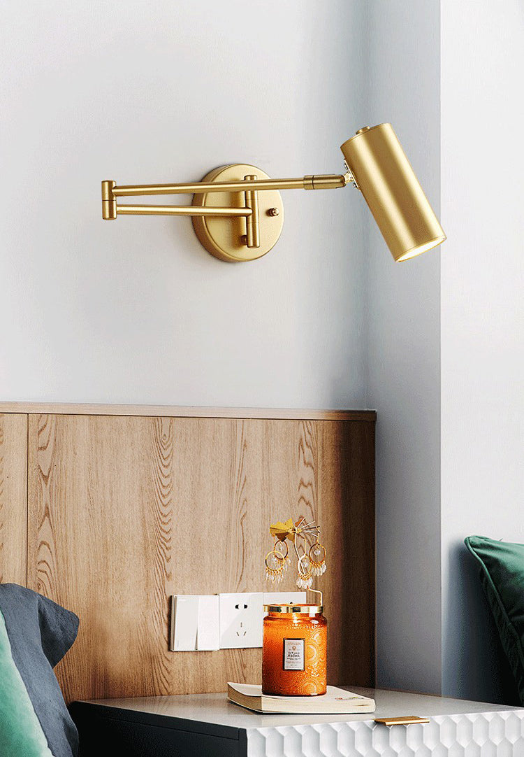 Lámpara de matriz de brazo ajustable lámpara de metal de estilo moderno lámpara montada en la pared