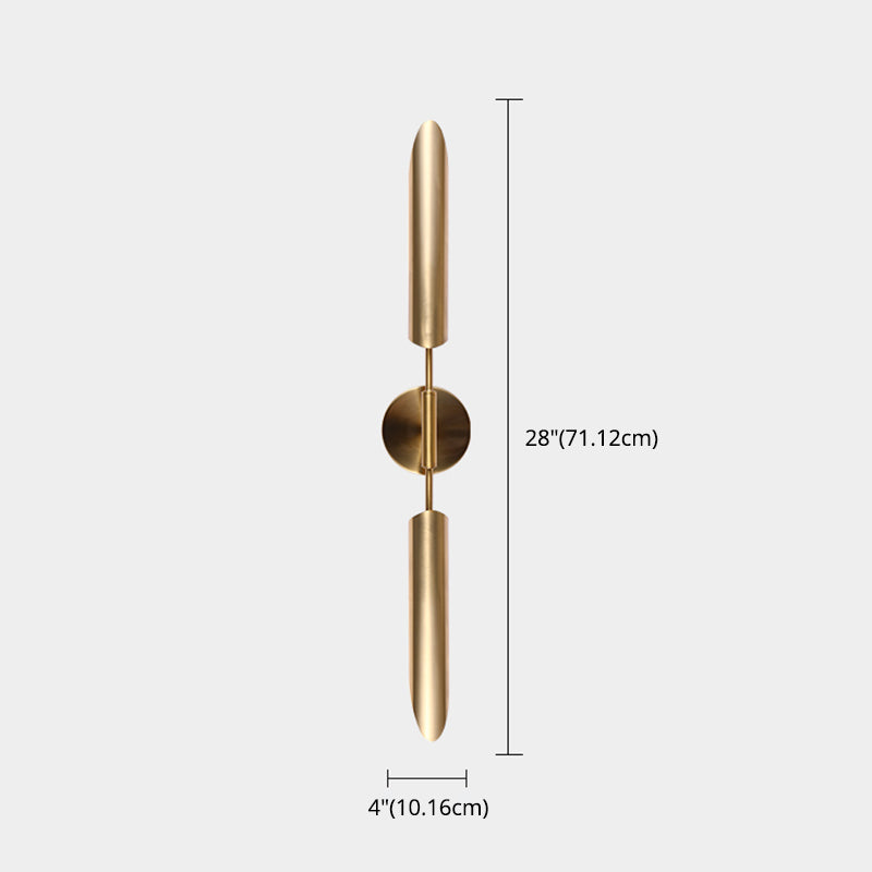 Shaded Wall Lighting Fixture Contemporary Style Metal Bedroom Wall Mounted Light