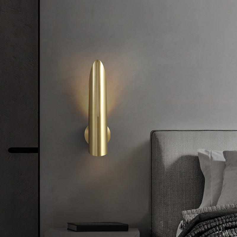Shaded Metal Sconce Light Fixture Contemporary Wall Mounted Light Fixture for Bedroom