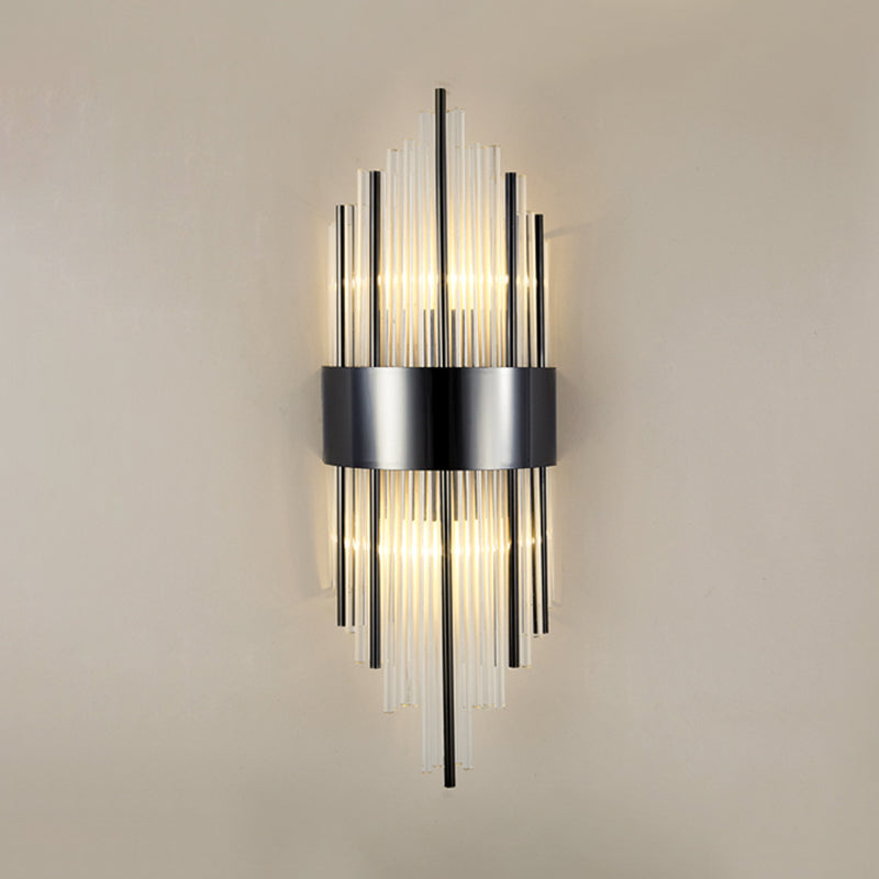 Kristal gearceerde muur sconce verlichting hedendaagse stijl muur gemonteerd verlichtingsarmatuur