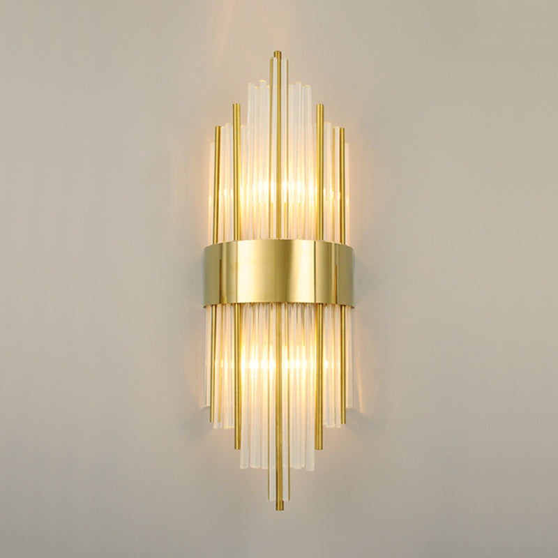 Kristal gearceerde muur sconce verlichting hedendaagse stijl muur gemonteerd verlichtingsarmatuur