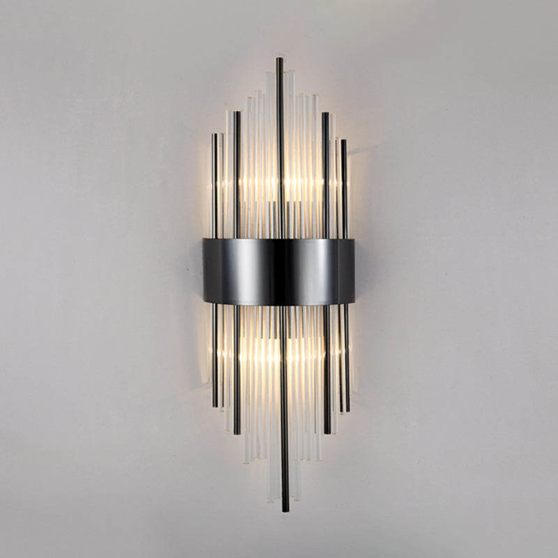 Kristal gearceerde muur sconce verlichting hedendaagse stijl muur gemonteerd verlichtingsarmatuur