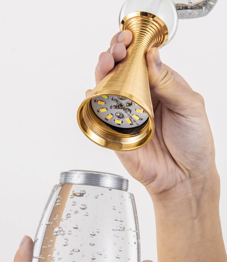 Nordic Style LED Sconce Light Fixture Teardrop Wall Lighting Fixture with Crystal Shade