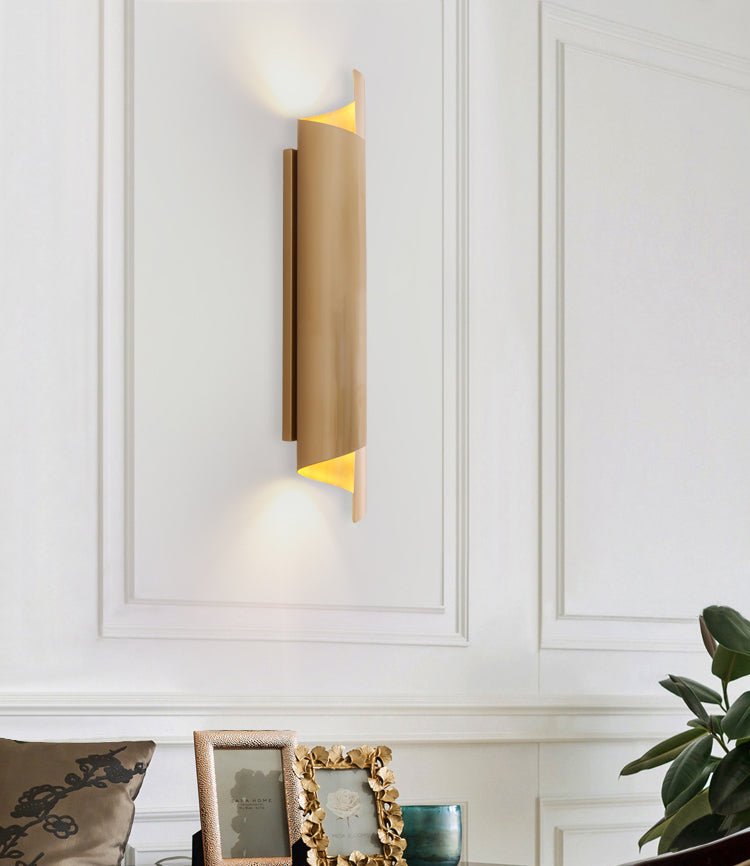 Gewikkelde muurverlichting armatuur eigentijdse stijl metalen wand gemonteerd verlichtingsarmatuur