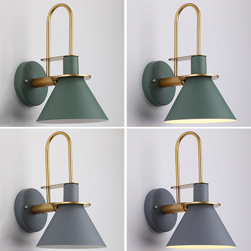 Accesorio de iluminación de pared cónica de estilo nordic