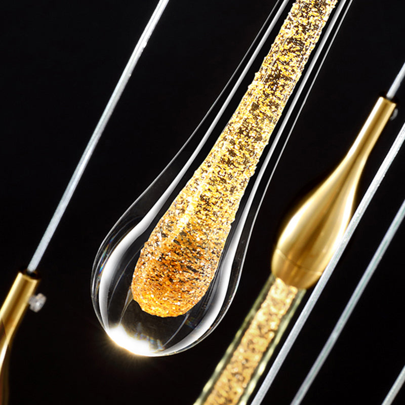 Wandbeleuchtung der minimalistischen Stilbeleuchtung Tränenwandlicht mit Kristallschatten montiert