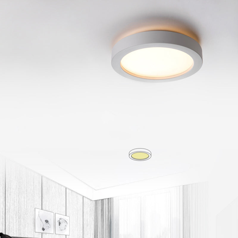 Éclairage de plafond encastré à LED moderne, éclairage d'intérieur, éclairage circulaire pour chambre à coucher, Foyer