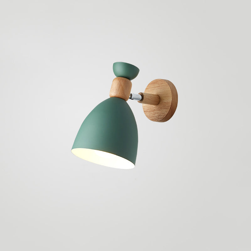 Lampada con scarpa da letto per la luce del monte a parete in stile nordico con tonalità in metallo conico