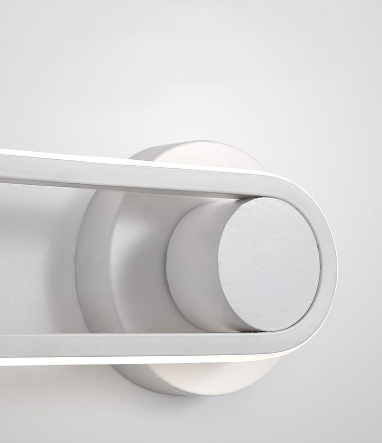 Oblong LED Rotatable Wall Lamp in Modern Creative Style Wrought Iron Wall Sconce with Silicone Shade