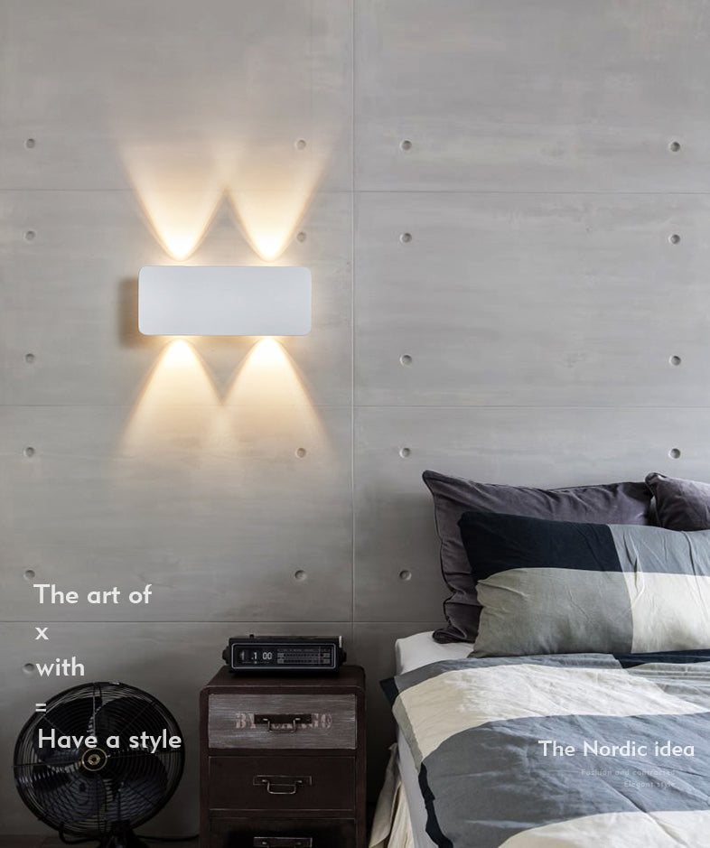 Moderne wandkandel LED -licht naast licht leeslicht slaapkamer indoor licht