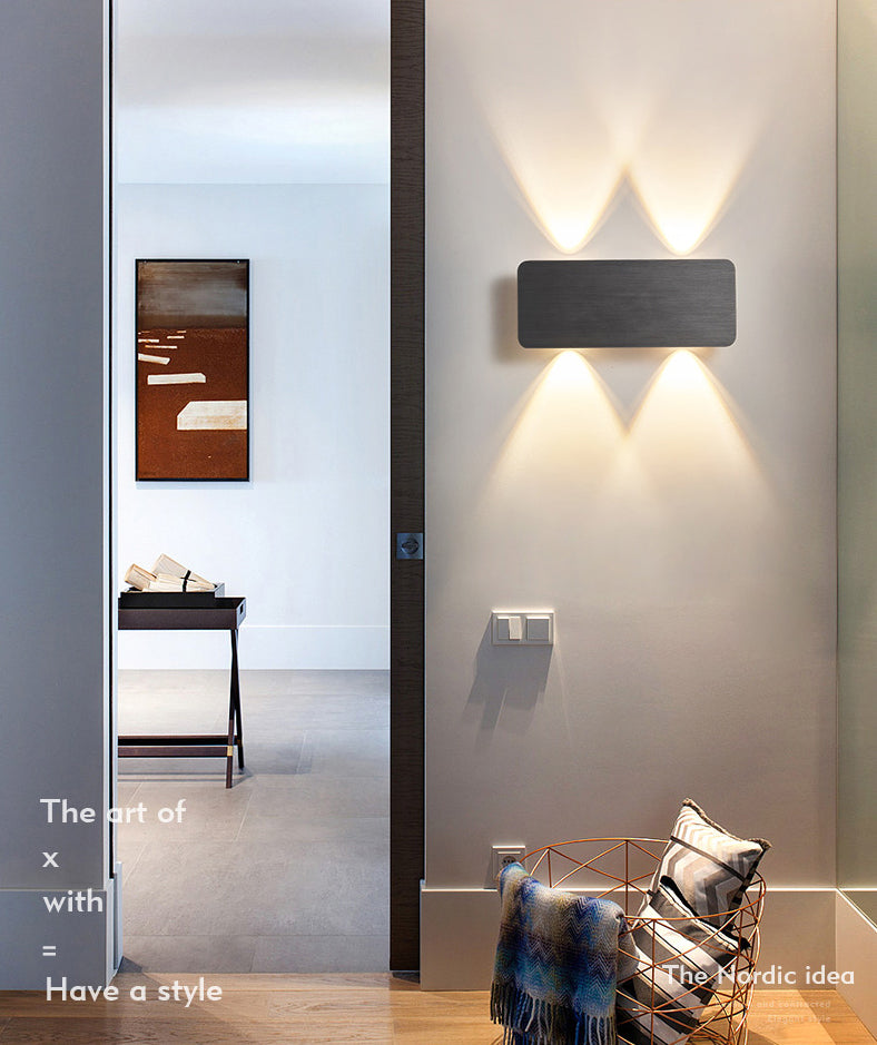 Moderne wandkandel LED -licht naast licht leeslicht slaapkamer indoor licht