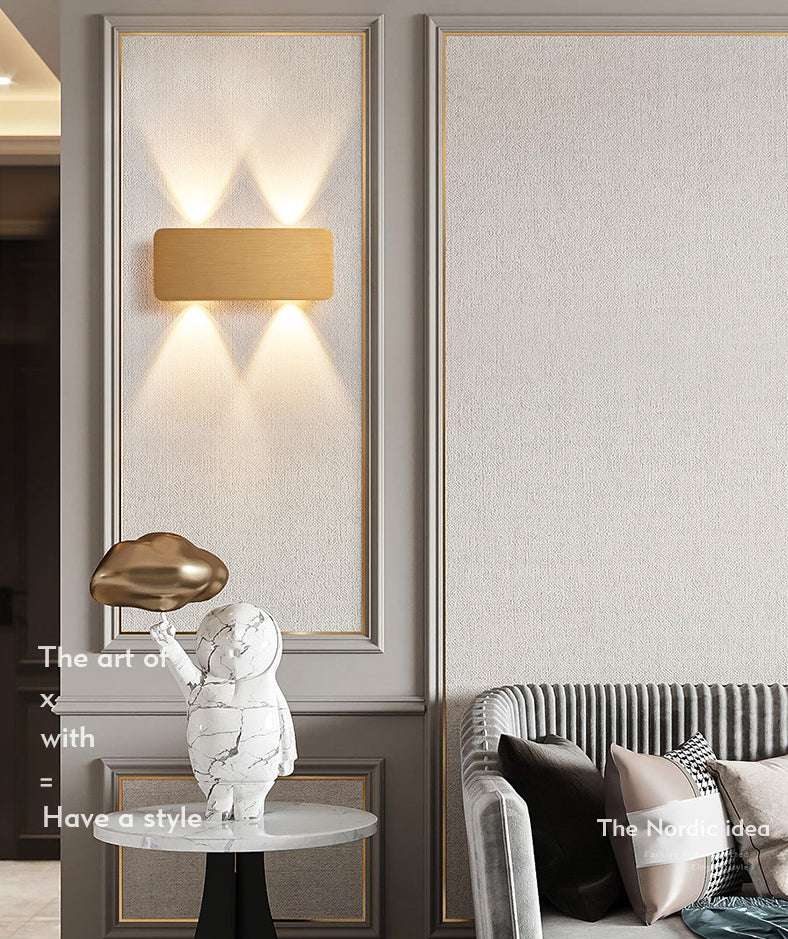 Moderne wandkandel LED -licht naast licht leeslicht slaapkamer indoor licht