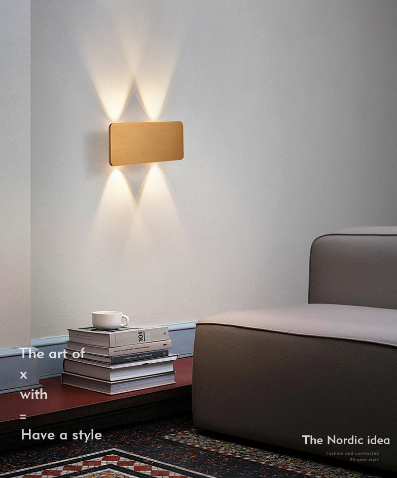 Moderne wandkandel LED -licht naast licht leeslicht slaapkamer indoor licht