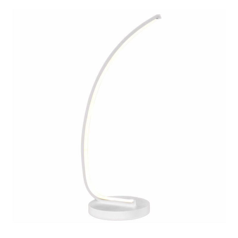 Lampada da tavolo lineare bianco semplicità Luce notturna a LED acrilico per decorazione della camera da letto