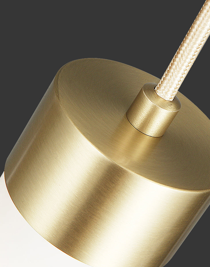 Steencilinder hanger verlichting armatuur moderne stijl led messing plafond hanglampje