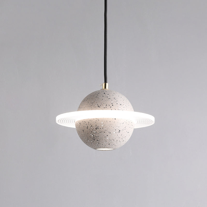 Global Stone Suspension Pendant Light Noordse stijl LED Pendant Light Kit voor slaapkamer