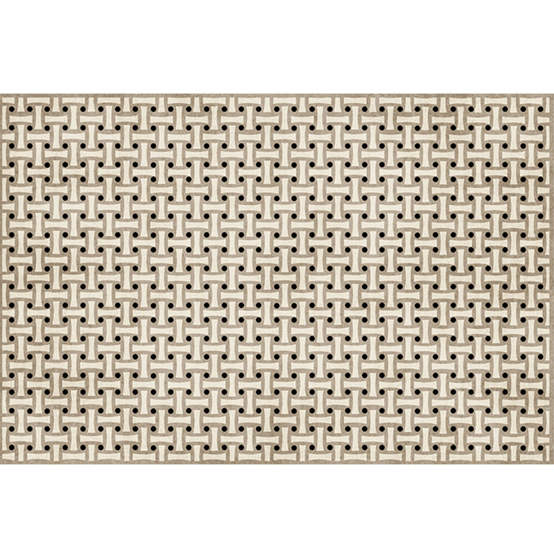 Multicolor Casual Indoor Rug Polyester Splicing Print Rug Non-Slip Backing Indoor Rug for Home Decor