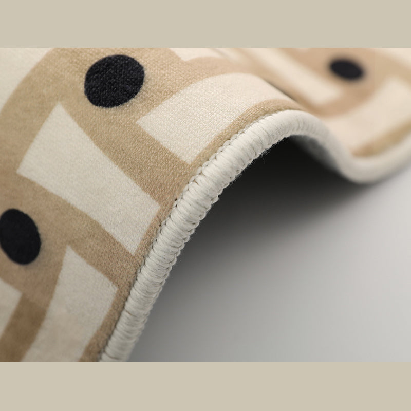 Meerkleurig casual binnentapijt, polyester splitsend printtapijt, antislip binnentapijt voor woondecoratie