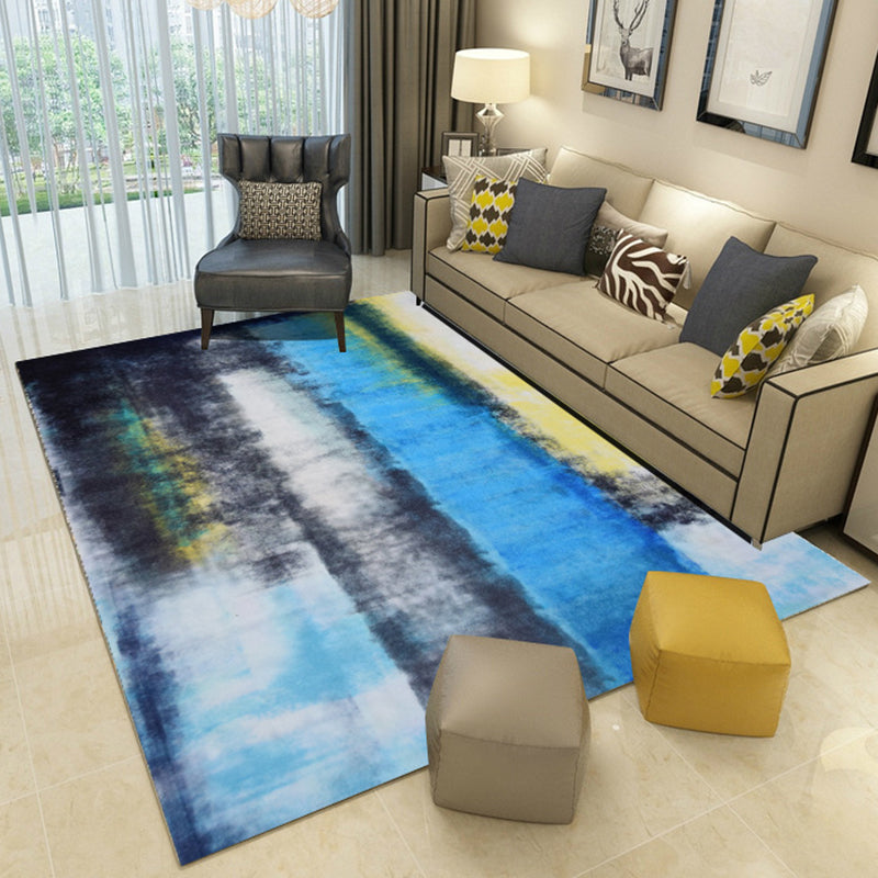 Abstract Pigment Printed Rug Individuality Modern Rug Anti-Slip Backing Carpet for Living Room