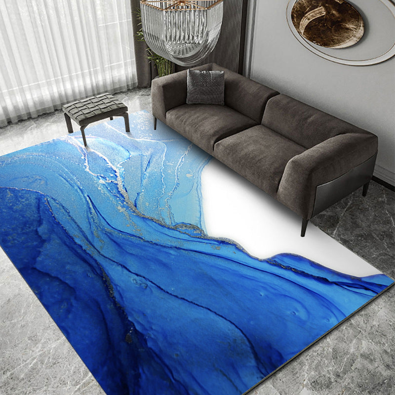 Aesthetic Casual Area Rug Abstract Art Indoor Carpet Polyester Washable Rug for Home Decoration