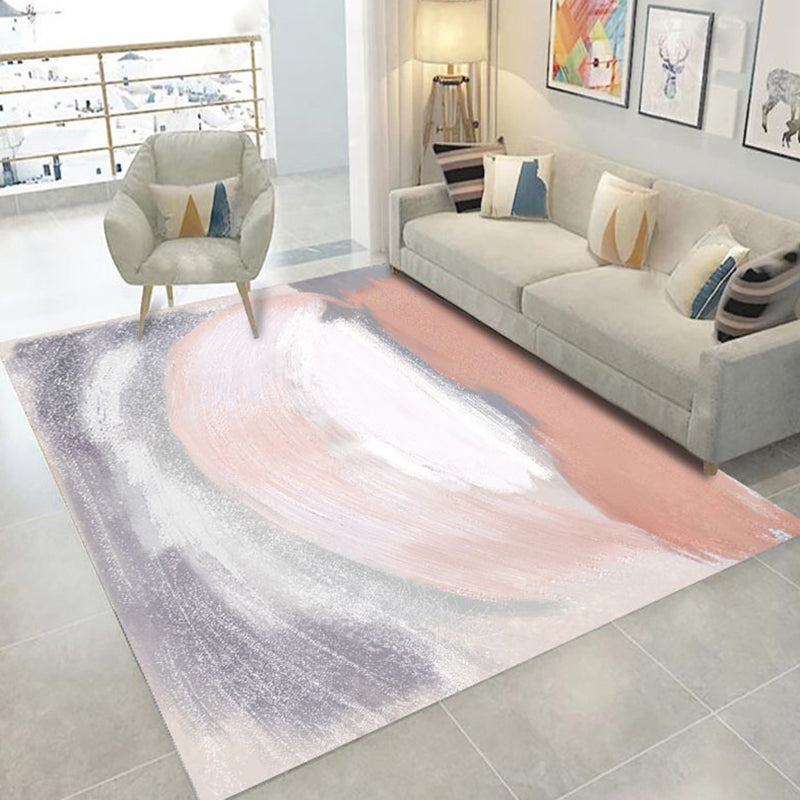 Morandi Colour Artistic Rug Simplicity Polyester-Teppichfreundlicher, waschbarer Teppich für die Inneneinrichtung