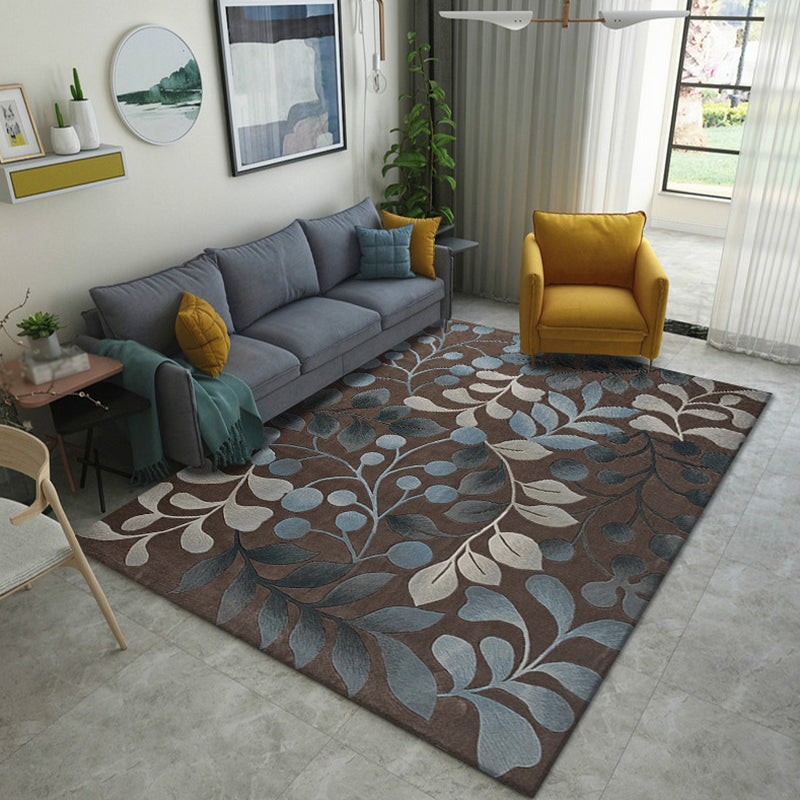 Simplicity Modern Area Rug Animal and Plant Pattern Rug Friendly Washable Rug for Home Decoration