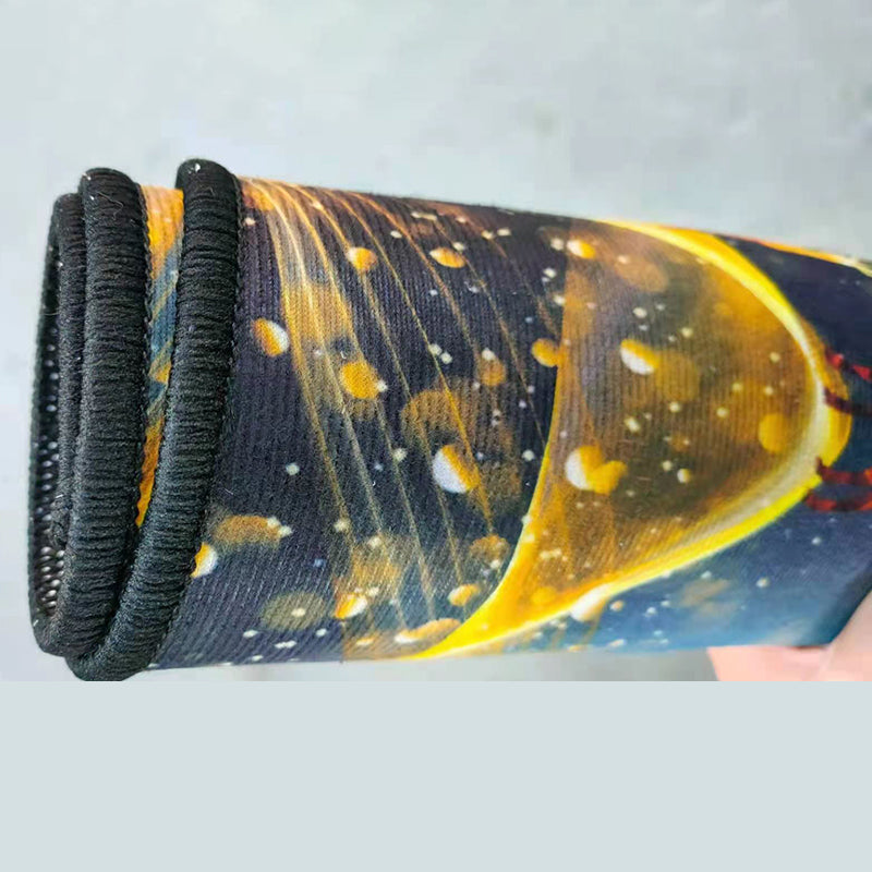 Trendy Floral Design Rug Multicolored Modern Rug Polyester Stain Resistant Carpet  for Living Room