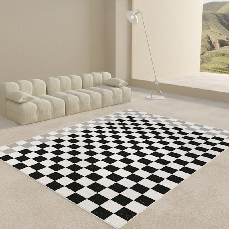 Tapis de motif en bois moderne de couleur unie simple du tapis de motif en vile