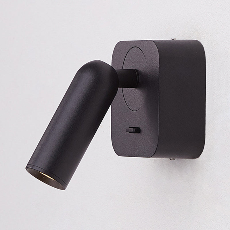 Frosted Aluminium LED Wall Sconce in Modern Simplicity Metal Geometric Wall Light for Bedroom