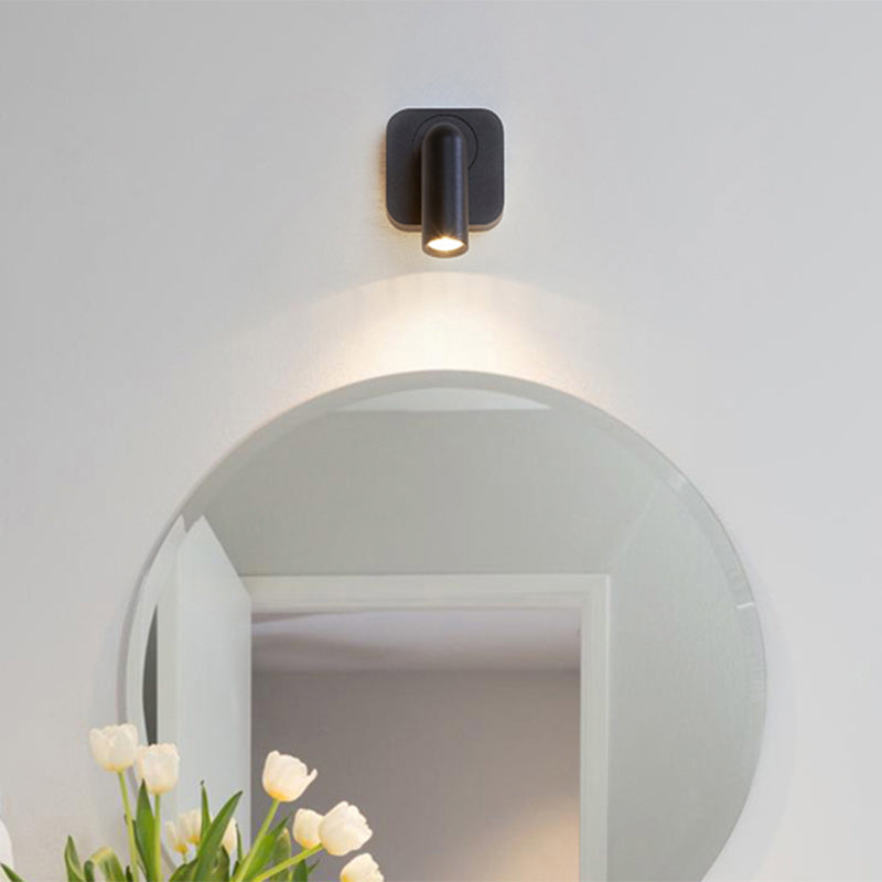 Plan de pared LED de aluminio esmerilado en la simplicidad moderna Luz de pared geométrica de metal para el dormitorio