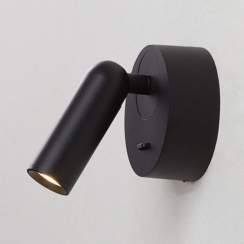 Frosted Aluminium LED Wall Sconce in Modern Simplicity Metal Geometric Wall Light for Bedroom