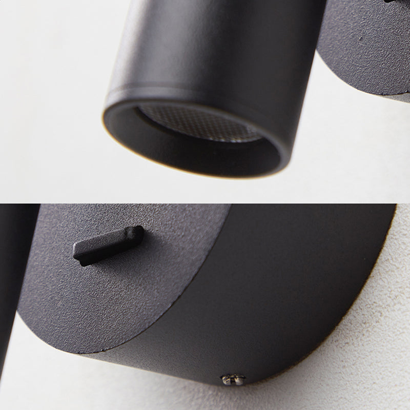 Plan de pared LED de aluminio esmerilado en la simplicidad moderna Luz de pared geométrica de metal para el dormitorio