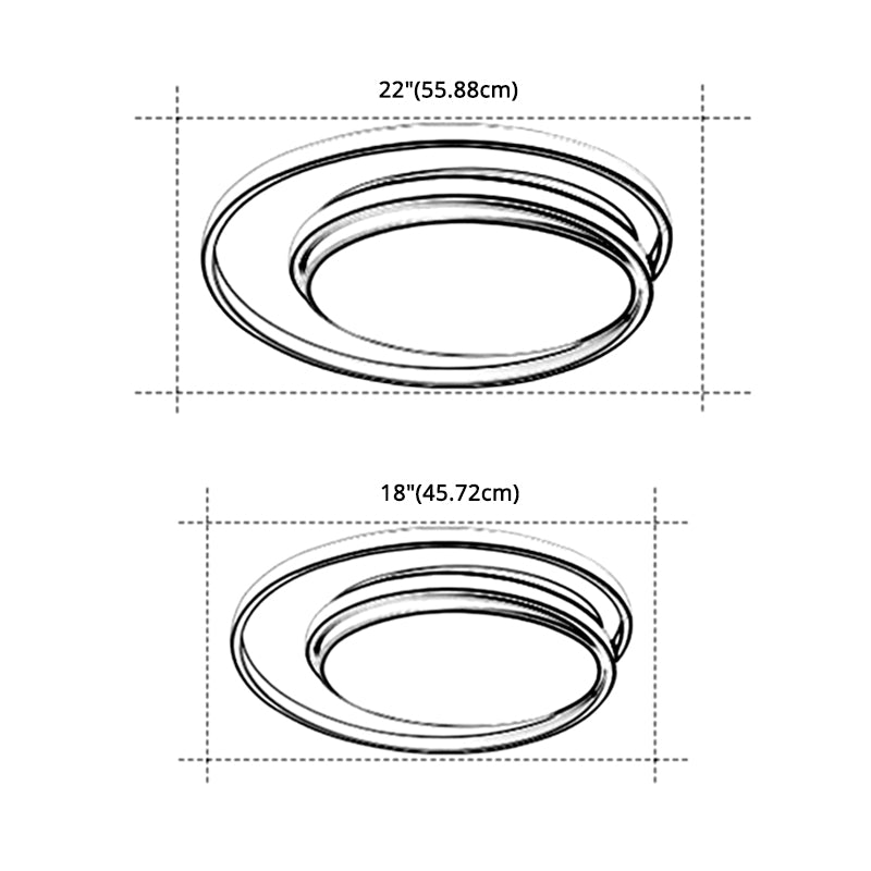 Modern LED Flush Monte Massimale Fissaggio Sala Foyer Light