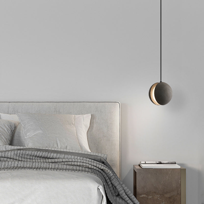 Modern Simplicity Round Ceiling Chandelier Cement Hanging Light for Living Room