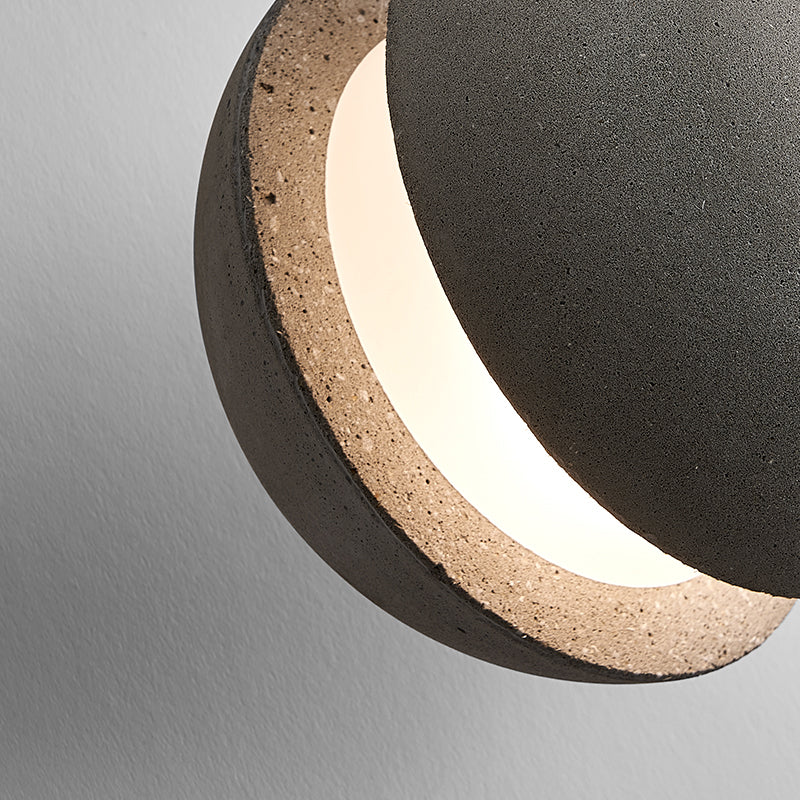 Modern Simplicity Round Ceiling Chandelier Cement Hanging Light for Living Room