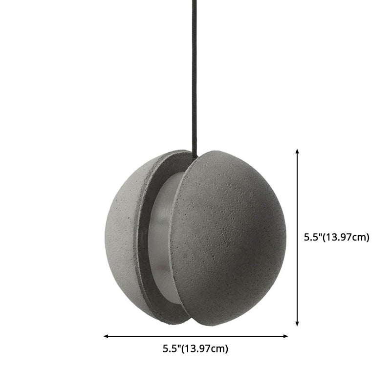 Modern Simplicity Round Ceiling Chandelier Cement Hanging Light for Living Room