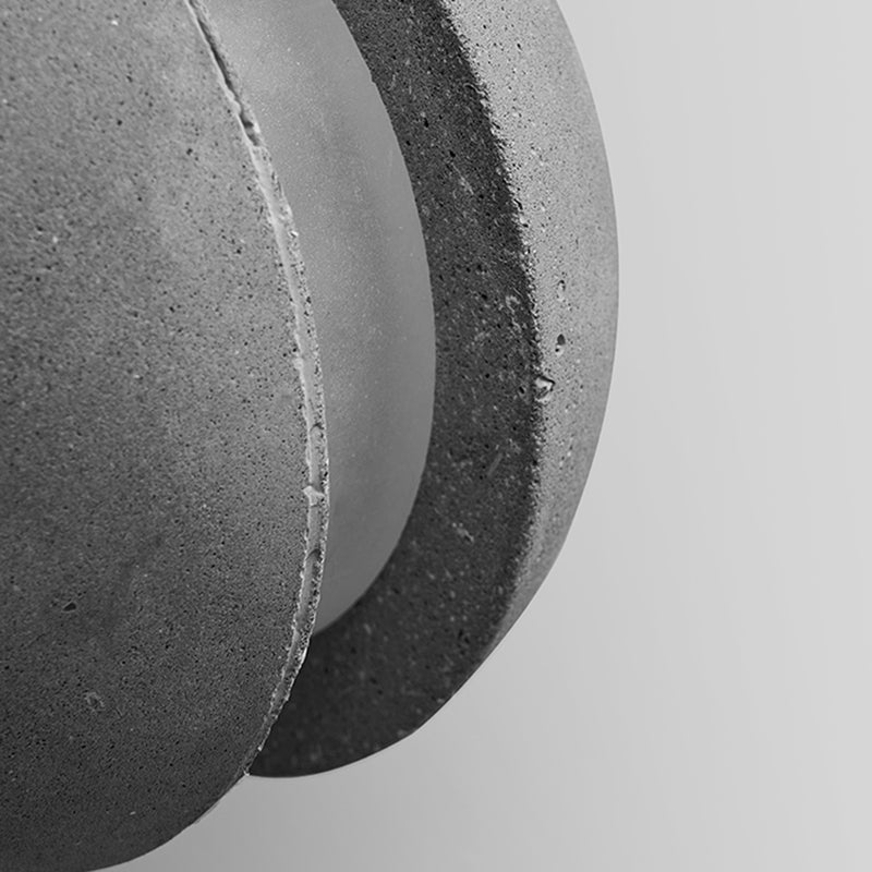 Modern Simplicity Round Ceiling Chandelier Cement Hanging Light for Living Room