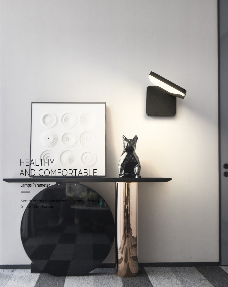 Luz de estudio de dormitorio de interior de pared de pared de pared moderna