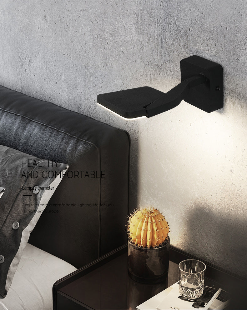 Luz de estudio de dormitorio de interior de pared de pared de pared moderna