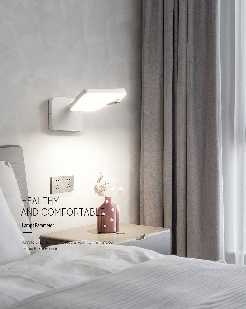Luz de estudio de dormitorio de interior de pared de pared de pared moderna