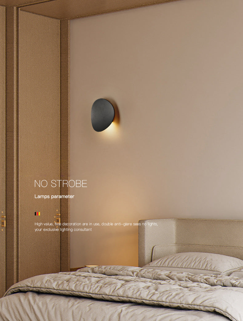 Illuminazione a parete ombreggiata per illuminazione da parete in metallo in metallo a led in metallo per camera da letto