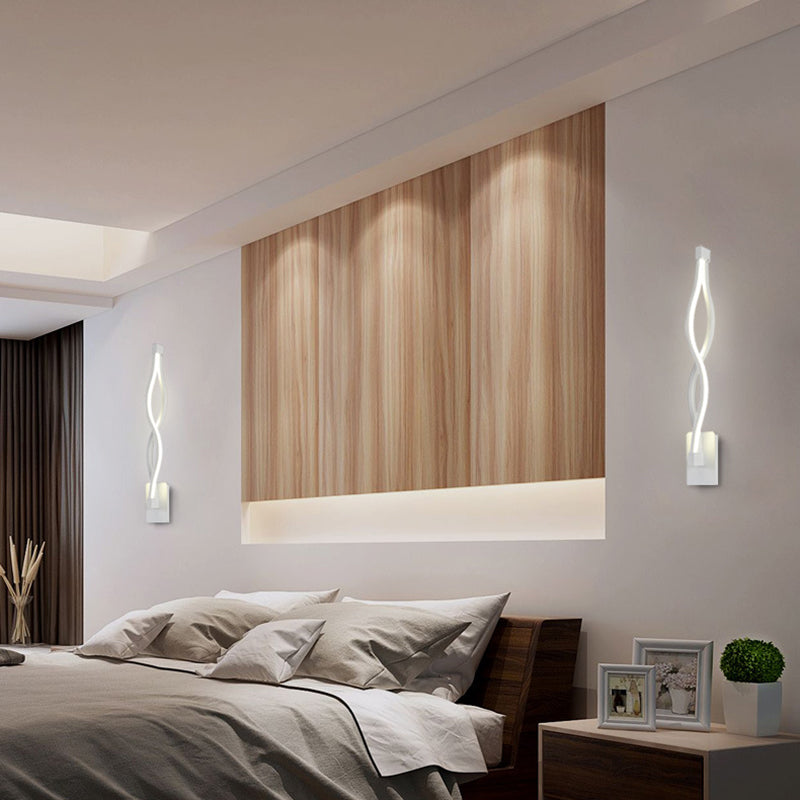 Ayuda de lámpara LED de estilo nórdico accesorio de iluminación de pared giro con sombra de metal