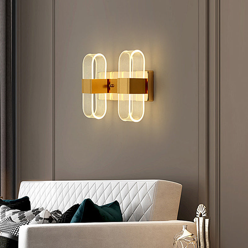 Ellipse Bedroom Wall Mount Light Fixture Metal LED Nordic Wall Mounted Light Fixture