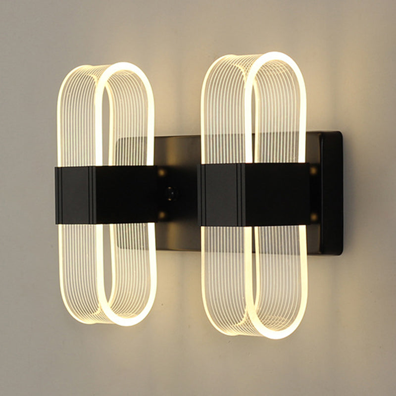 Ellipse Bedroom Wall Mount Light Fixture Metal LED Nordic Wall Mounted Light Fixture