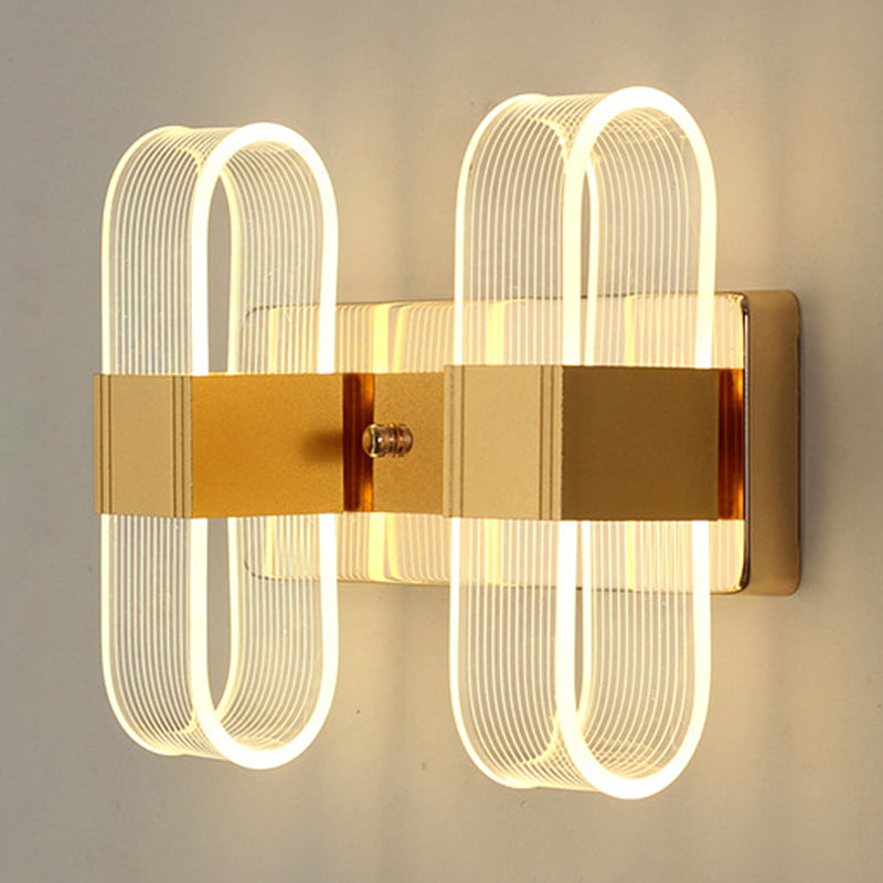 Ellipse Bedroom Wall Mount Light Fixture Metal LED Nordic Wall Mounted Light Fixture