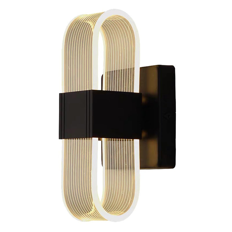 Ellipse Bedroom Wall Mount Light Fixture Metal LED Nordic Wall Mounted Light Fixture