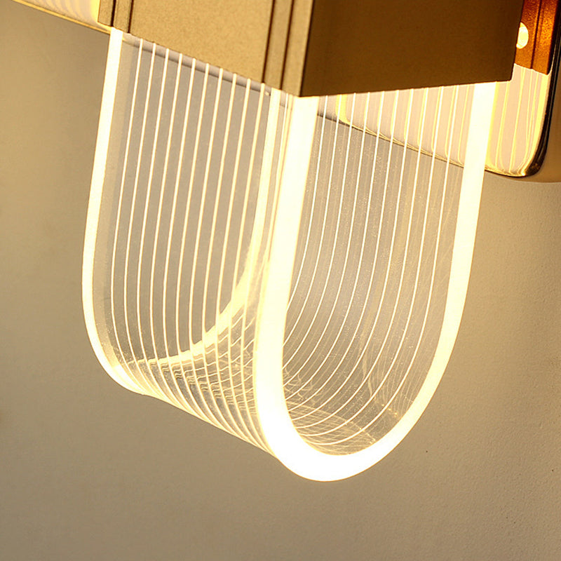 Ellipse Bedroom Wall Mount Light Fixture Metal LED Nordic Wall Mounted Light Fixture